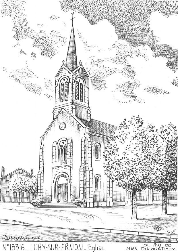 N 18316 - LURY SUR ARNON - église